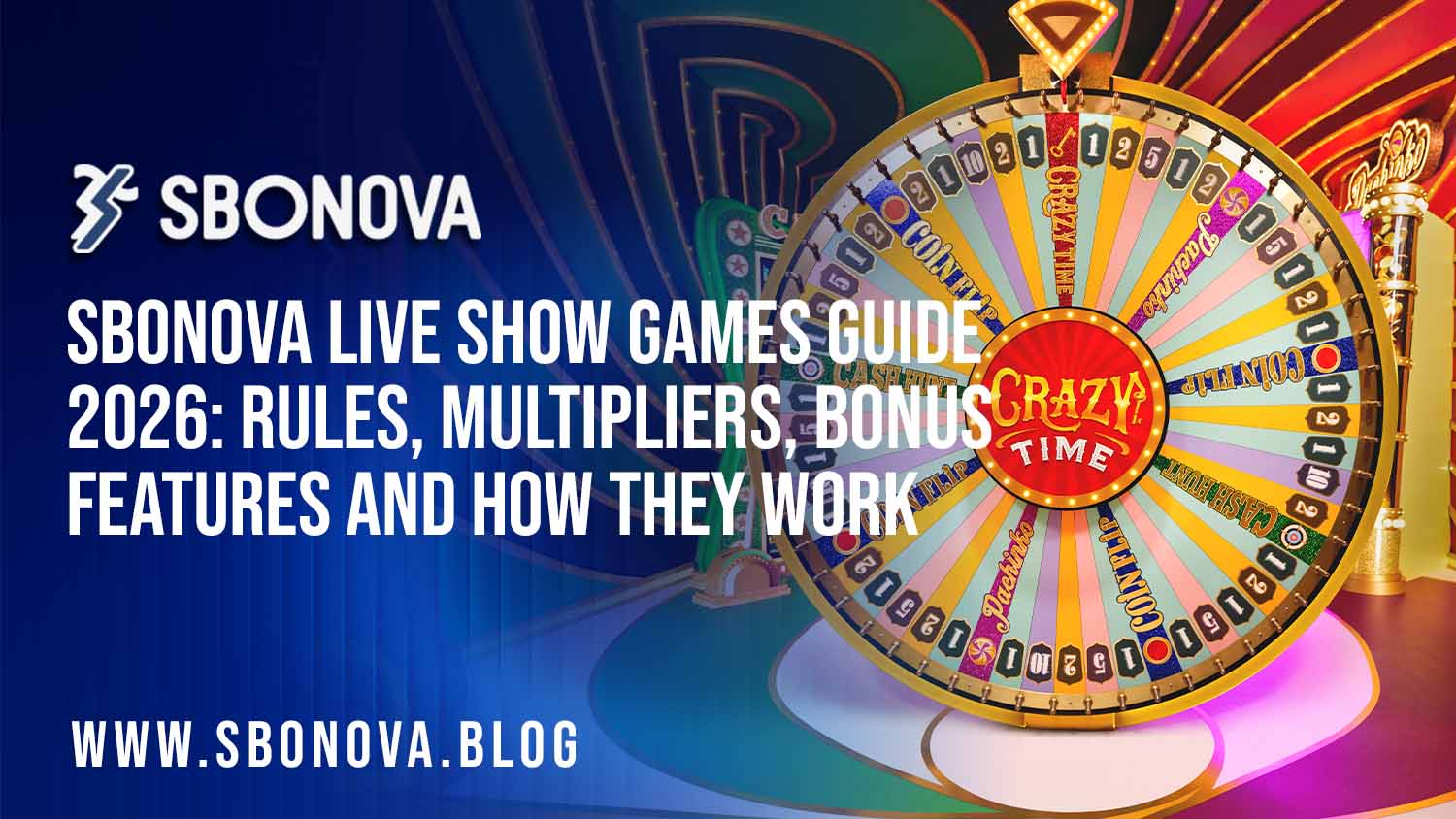 Featured Image Alt Text: SBONOVA live show games guide with prize wheel and multiplier
