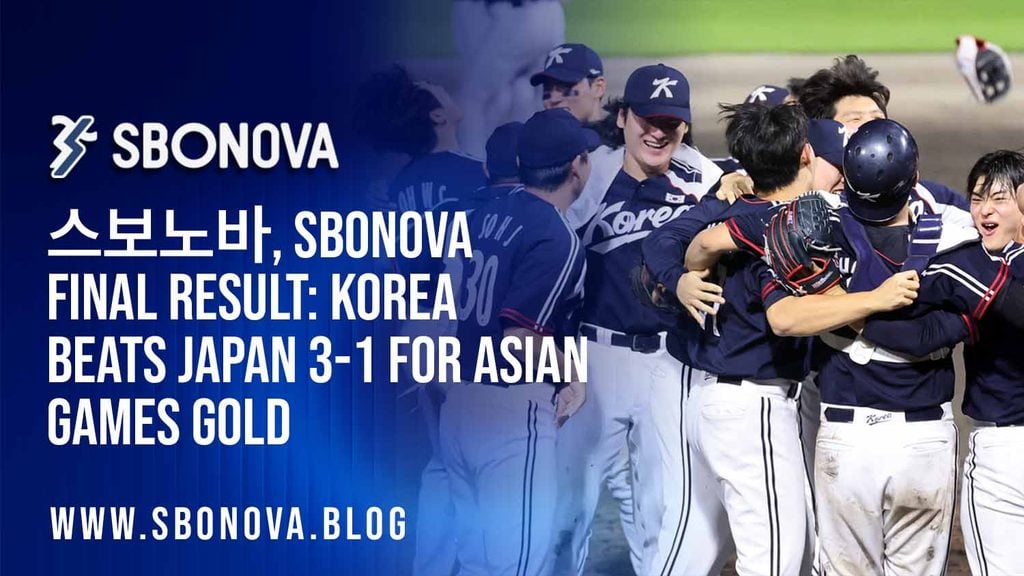 스보노바, SBONOVA Korea Baseball Wins Asian Games 2026 Gold: Final Results and Highlights