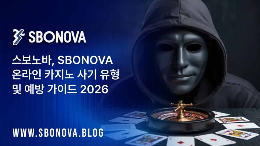 스보노바, SBONOVA 온라인 카지노 사기 유형 및 예방 가이드 2026